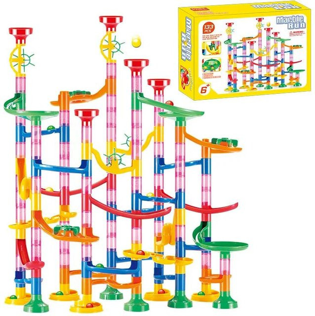 Yiran toy Murmelbahn Rennstrecke Bausteine, 50-142 Stück, ab 4 Jahren - Bild 1