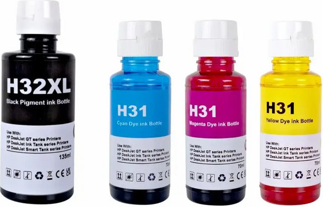HP 32XL 31 Nachfüll-Tinte Multicolor für HP Smart Tank 5105 6001 7001 670 720 750 790 Inkjet-Drucker - Bild 1