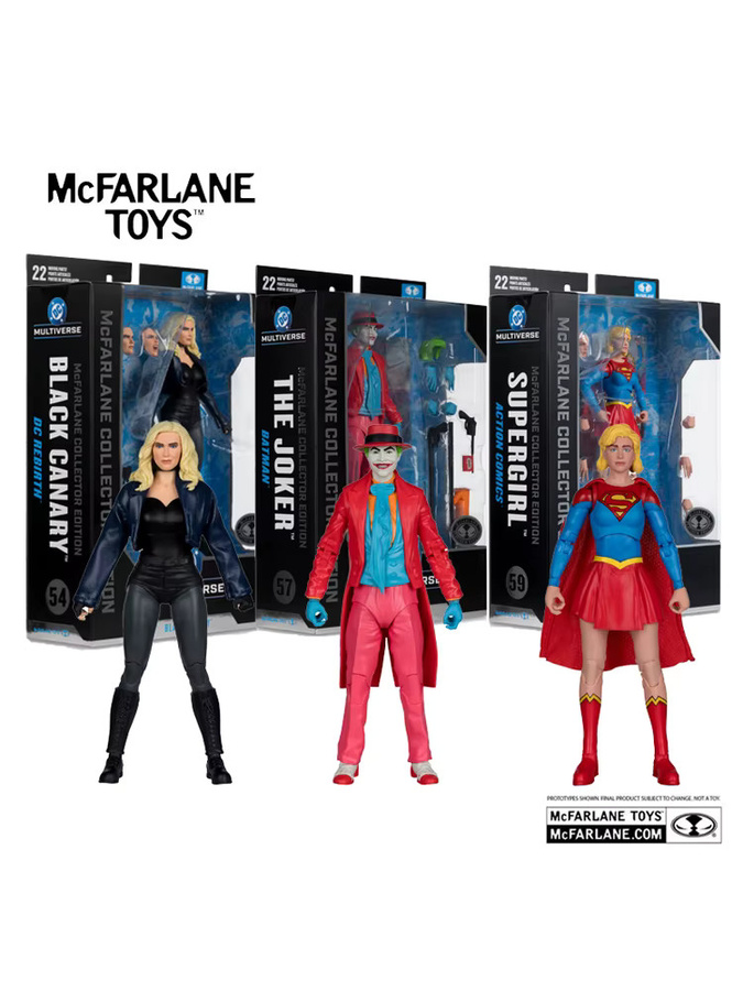 McFarlane Toys DC Multiverse The Joker/Black Canary/Supergirl, Actionfigur, Collector Edition, 7-Zoll - Bild 4