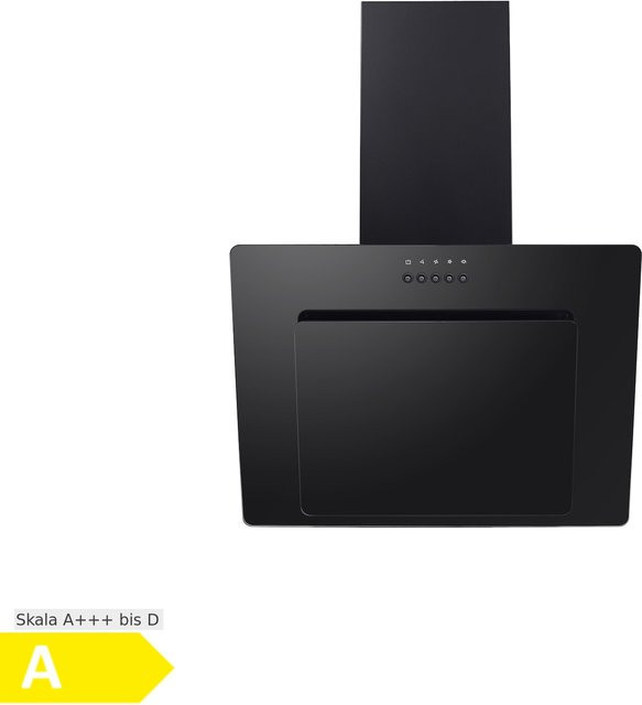 PKM Kopffreihaube Dunstabzugshaube 9039Y1 in Schwarz mit Glas und LED-Display - Bild 2