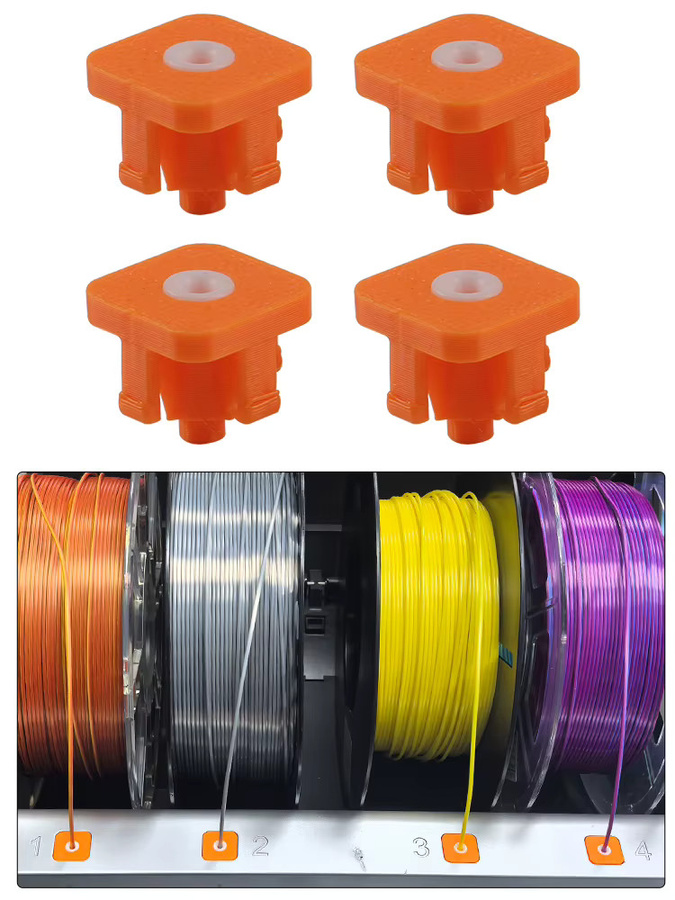 Anycubic Keramik-Einzugsschutz ACE Pro Upgrade für S1C und Kobra 3 Combo in Orange - Bild 5