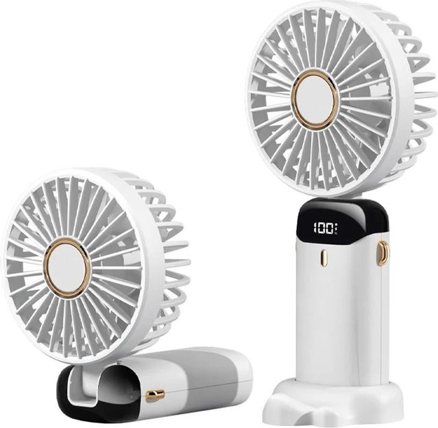 Tragbarer Mini-Ventilator Techsuit N15, Weiß, wiederaufladbar - Bild 1