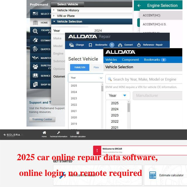Alldata Online-Kontosoftware 2026 Komplettpaket für Autoreparatur und Werkstatt mit CarData Haynes PRO und OBDOK Unterstützung für mobile Anmeldung - Bild 1