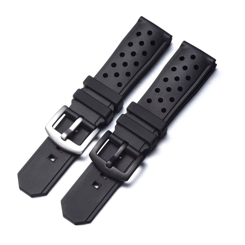 Uhrenarmband Tag Heuer Racing F1, Silikon, 22 mm, Schwarz, Unisex - Bild 3