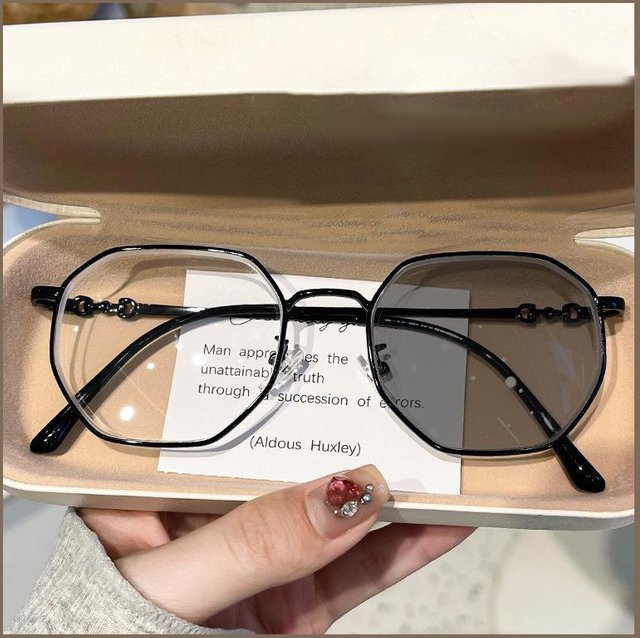 Fable 7752 Brille, Unisex, Vollrand, Rechteckig, Metall, Grau, Anti-Blaulicht - Bild 1
