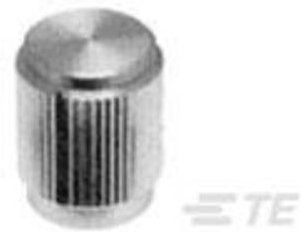 TE Connectivity Drehknopf Schwarz und Silber Ø 12,7 mm - Bild 1