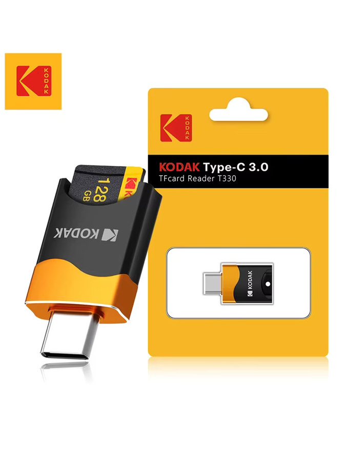 Kodak T330 Micro-SD-Kartenleser USB-C OTG-Adapter für TF-Speicherkarten, geeignet für Mobiltelefone, Tablets und Computer - Bild 5