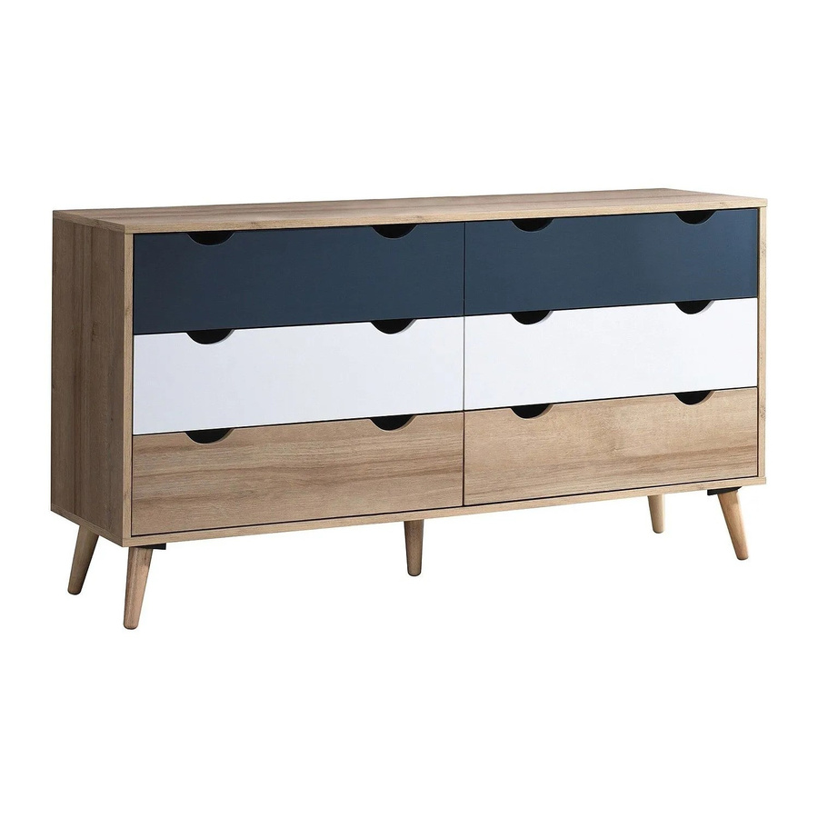 Vente-unique Kommode Lurvia Mehrfarbig Breite: 140 cm - Bild 2
