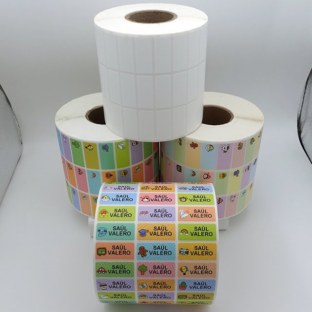 Personalisierbare Baby-Namensaufkleber in Mehrfarbig, wasserfeste und selbstklebende Etiketten für Kindergarten und Schule - Bild 1