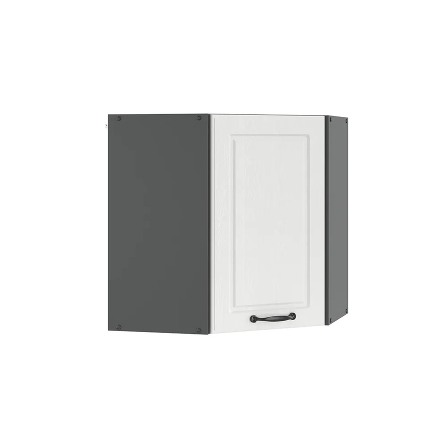 Vicco Eckhängeschrank R-Line in Anthrazit und Weiß im Landhausstil, Breite: 57 cm - Bild 3