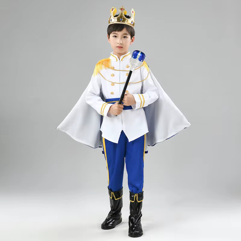 HHYRCOS König Prinz Cosplay Kostüm, Fantasy, Plüsch / Textil, Bunt / Mehrfarbig - Bild 4