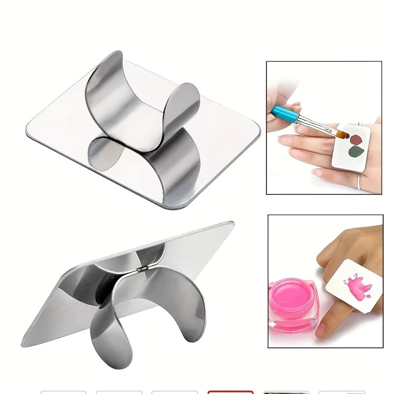 KissDate Makeup Mixing Palette mit Foundation Spatula, Edelstahl - Bild 2