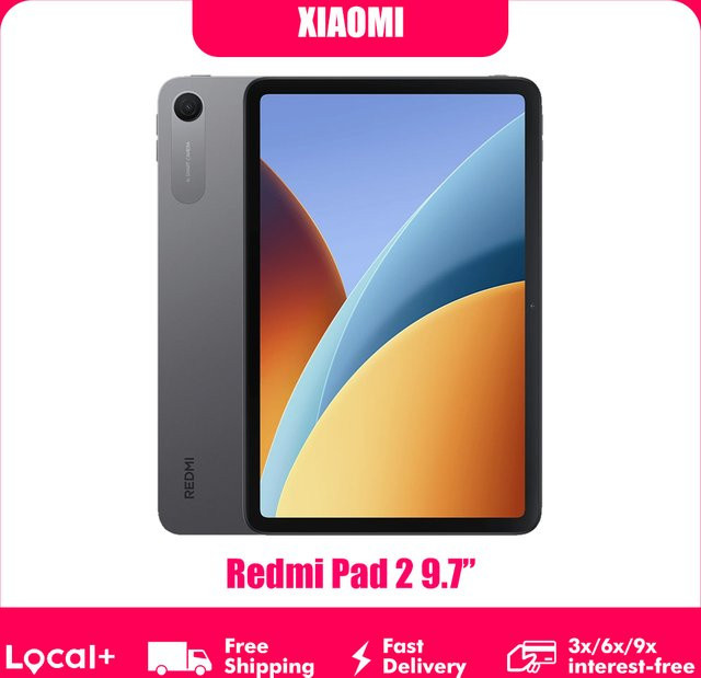 Xiaomi Redmi Pad 2 Tablet mit 9,7 Zoll 2K 120Hz Display, Snapdragon 6s Gen 2, WiFi und 7600mAh Akku, Grau - Bild 1