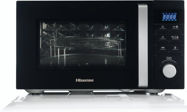 Hisense H25MOBS1HC Mikrowelle mit Grill- und Heißluftfunktion in Schwarz mit LED-Display und Automatikprogrammen - Bild 1