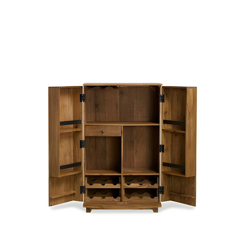 INTERIA Home & Living Barschrank BOMBAY aus Mango-Holz in Beige und Braun, B/T/H: 74 x 46 x 58 cm - Bild 2