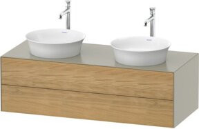 Duravit Waschtischunterschrank White Tulip in White, matt, B/T/H: 130 x 55 x 40,8 cm - Bild 1