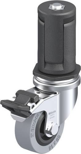 Blickle Lenkrolle LRA-VPA 50G-FI-ER05 mit Feststeller in Grau, Rad-Durchmesser: 50 mm, Tragfähigkeit: 40 kg - Bild 1