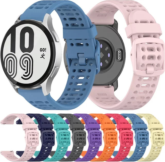 Atmungsaktives Silikonarmband für COLMI I28 Ultra und weitere Modelle, Ersatzarmband in Purple und Multicolour - Bild 1
