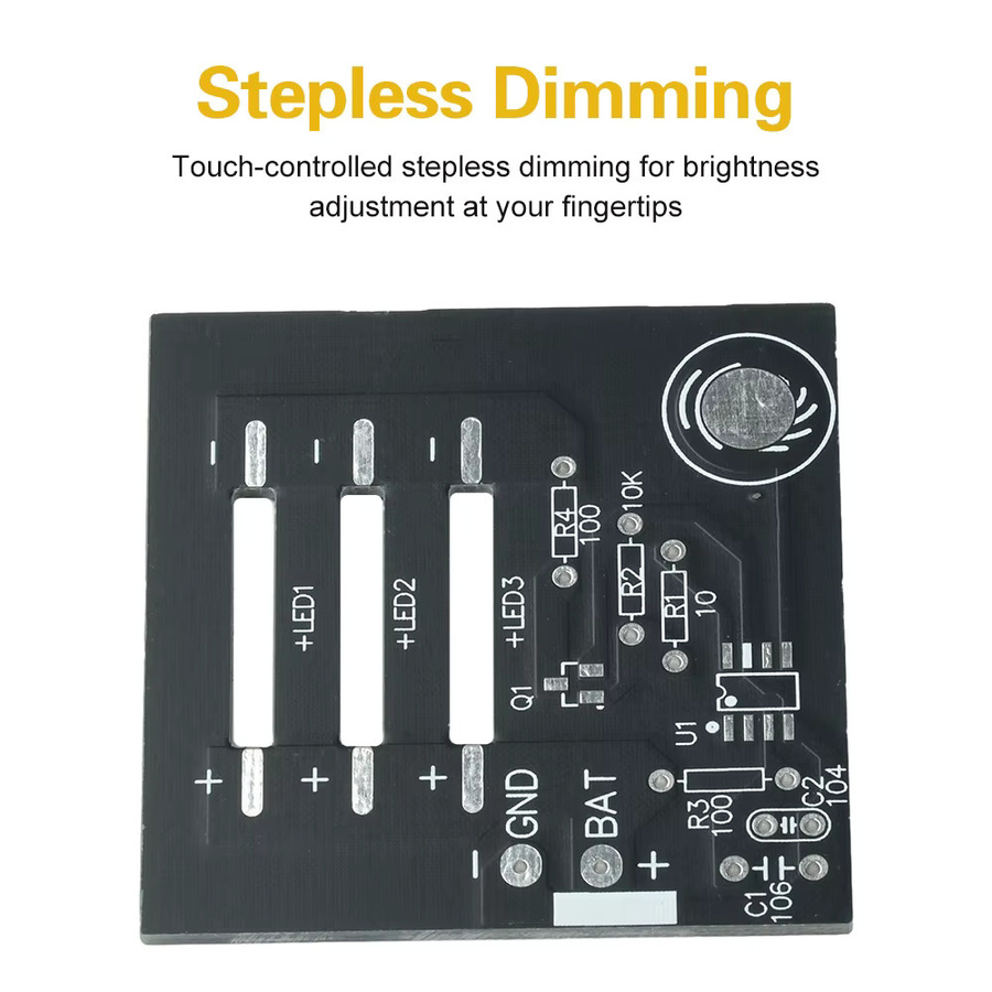 Aideepen DIY-Lötübungsset mit DC 6 V, berührungsempfindlich und stufenlos dimmbar für elektronische Lötprojekte für Anfänger - Bild 3