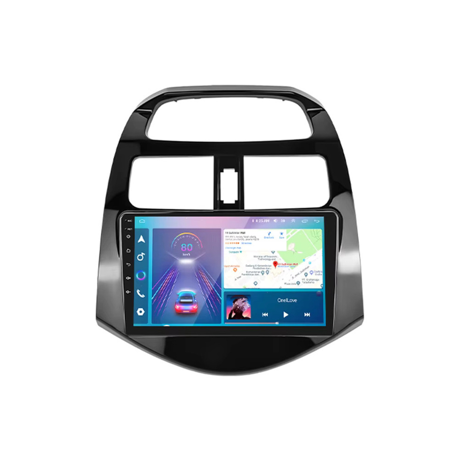 Podofo CarPlay Android Autoradio für Chevrolet Spark 2011-2014 in Schwarz mit GPS, Bluetooth, WIFI und FM RDS - Bild 4