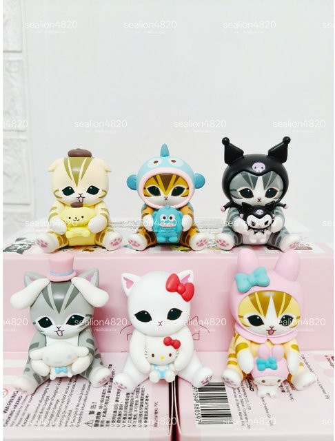 Sanrio Mofusand Katzen-Blindbox, Hai-Katzenfigur, Mystery Box - Bild 1