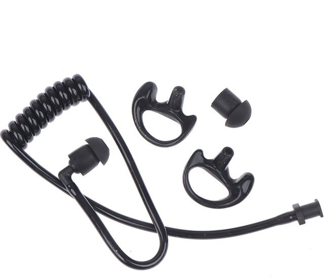 Spring Air In-Ear Tube Walkie Talkie Kopfhörer Ersatz Headset in Schwarz - Bild 1