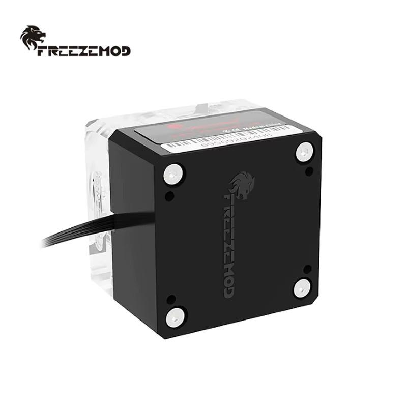 FreezeMod Silent-Wasserpumpe mit 4-Pin-PWM-Signal, 650 l/h Durchfluss und 3,5 m Förderhöhe, optional mit 5V ARGB, PU-FS4M-J - Bild 3