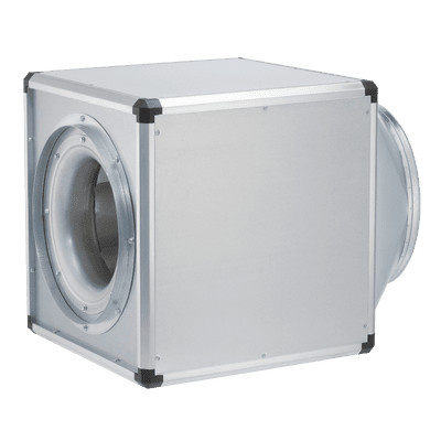Helios Radiallüfter GBD 630 4 4 Gigabox in Silber mit Formstück und u.flex Manschette, 3-phasig regelbar - Bild 1