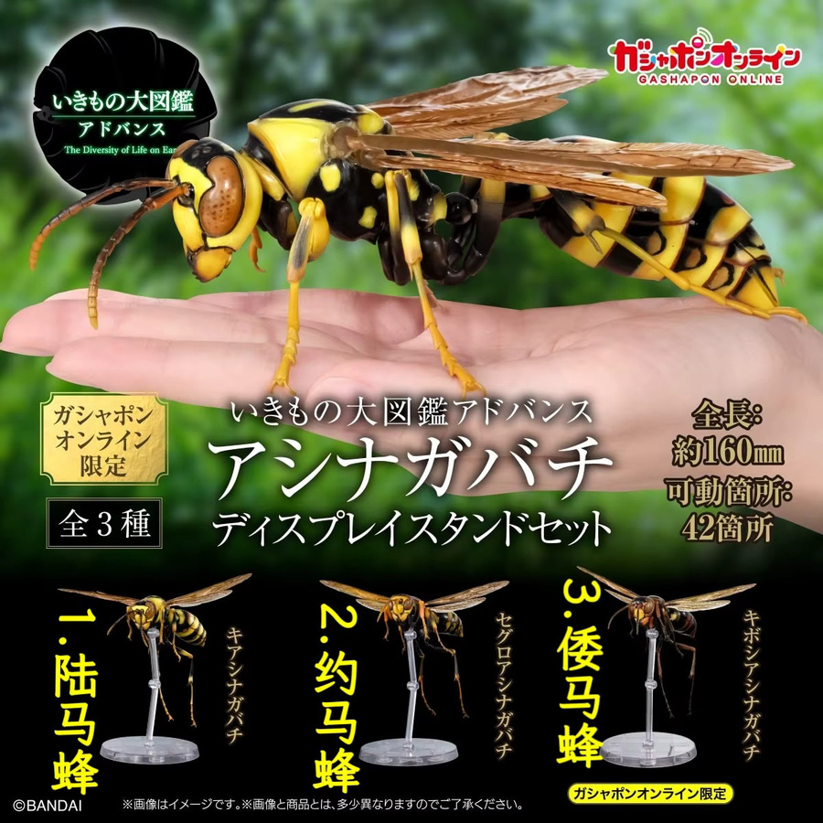 Bandai Advance Paper Wasp, Sammlermodell-Spielzeug, Gelb, Kunststoff - Bild 4