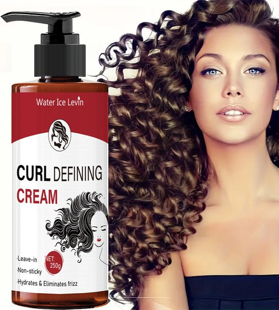 Water Ice Levin Locken-Definiercreme, Leave-In Styling-Creme für lockiges Haar - Bild 1