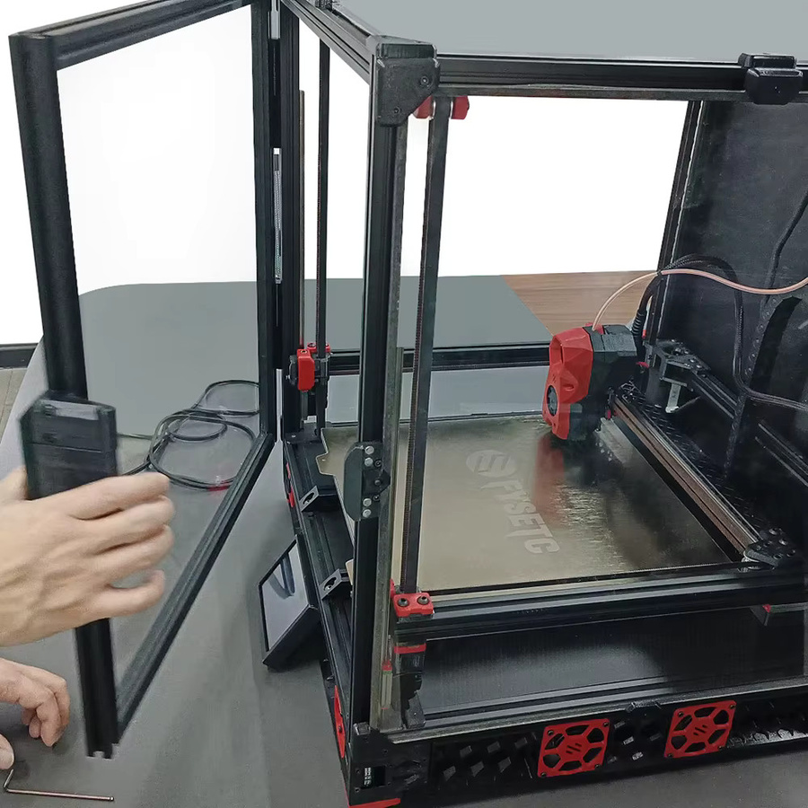 FYSETC Clicky-Clack Kühlschranktür-Set für VORON 2.4 und Voron Trident 350 mm in Schwarz - Bild 3
