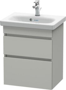 Duravit Waschtischunterschrank DuraStyle in Betongrau, wandhängend, 2 Schubladen, B: 50 cm, T: 36,8 cm, H: 61 cm - Bild 1