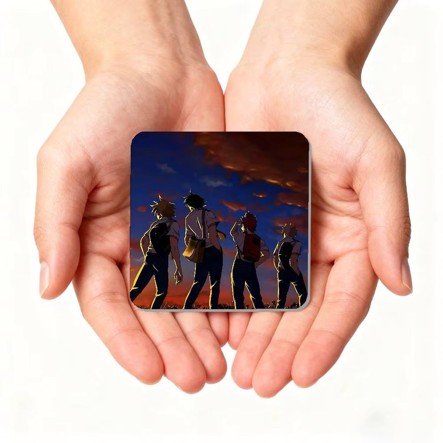 MINISO Anime My Hero Academia Kühlschrankmagnet quadratischer Aufkleber multicolor - Bild 4