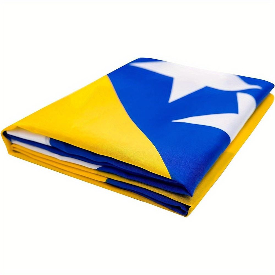 Flagge Bosnien und Herzegowina aus Polyester mit zwei Metallösen, B/H: 90 x 150 cm - Bild 7