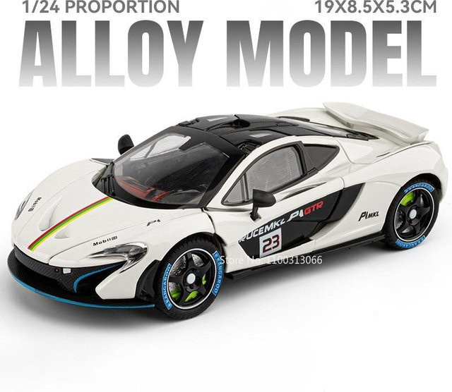 Linyi toy car Senna P1 Modelle Legierungsautos, 1:24 Skala, Türen geöffnet, Radlenkung, ab 14 Jahren - Bild 1