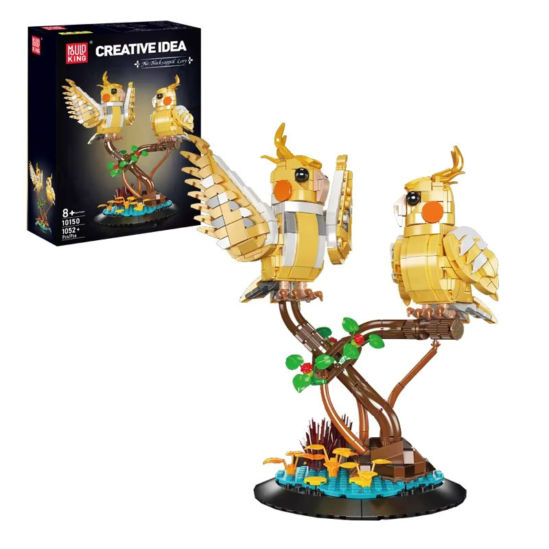 Mould King 10150 Papagei Bauset aus der Tierserie mit 1052 Teilen, bunte Mini-Bausteine für kreative MOC-Modelle - Bild 5