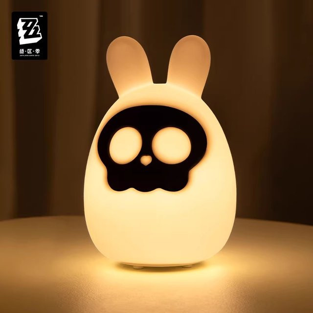miHoYo Zenless Zone Zero Bangboo Schreibtischlampe Weiß mit warmweißem Licht als Anime Desktop Ornament - Bild 1
