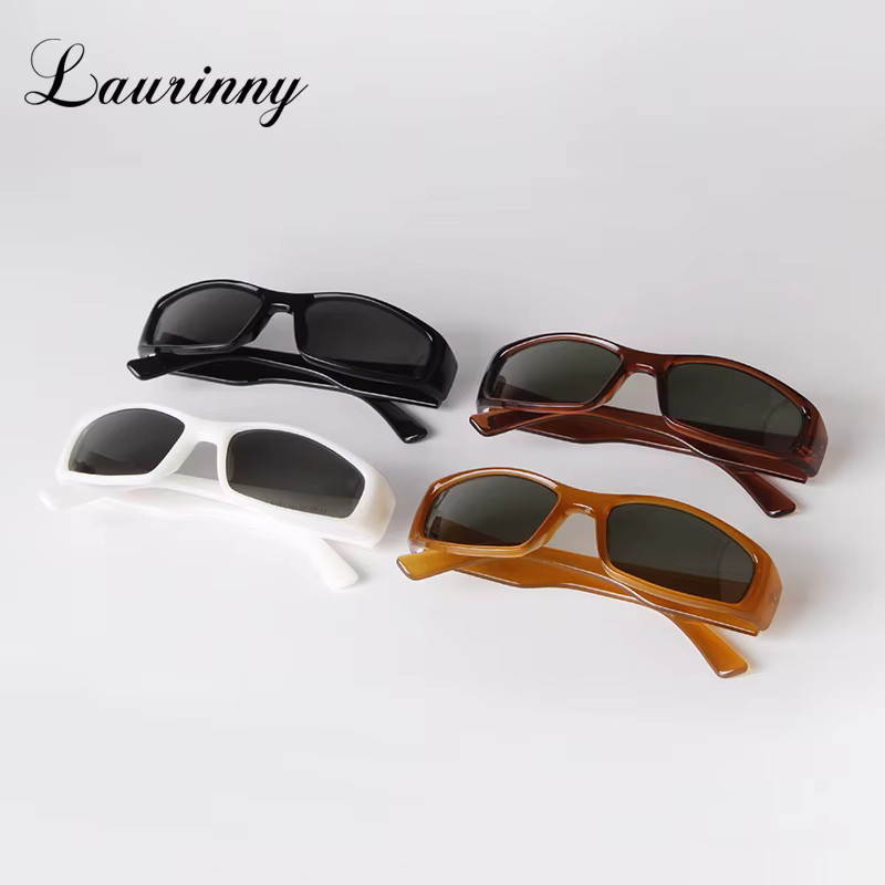LAURINNY Sport-Sonnenbrille Wrap, Herren, Vollrand, rechteckig, braun, Kunststoff - Bild 3