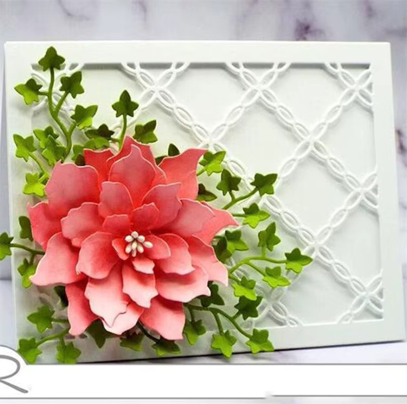 Silberne Metall-Stanzform für Scrapbook und Handwerk zum Ausschneiden und Prägen - Bild 2