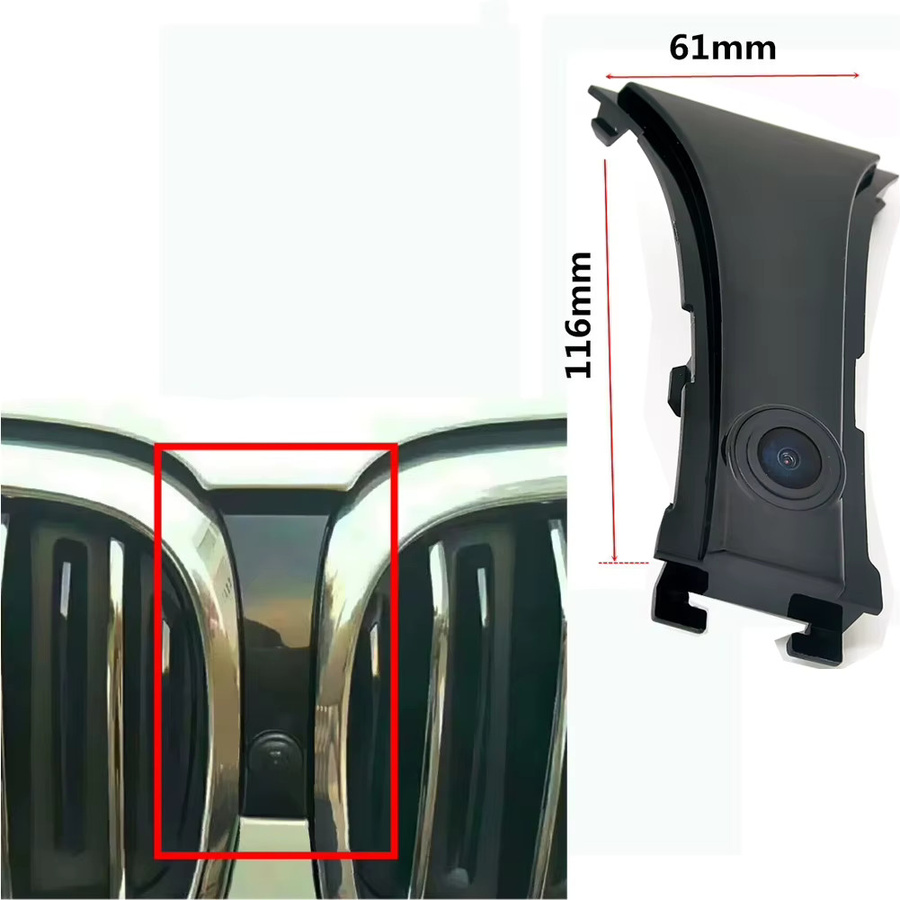 Auto Wayfeng WF CCD Frontkamera mit Nachtsicht und positivem Logo für BMW 5er G30 G31, Schwarz - Bild 1