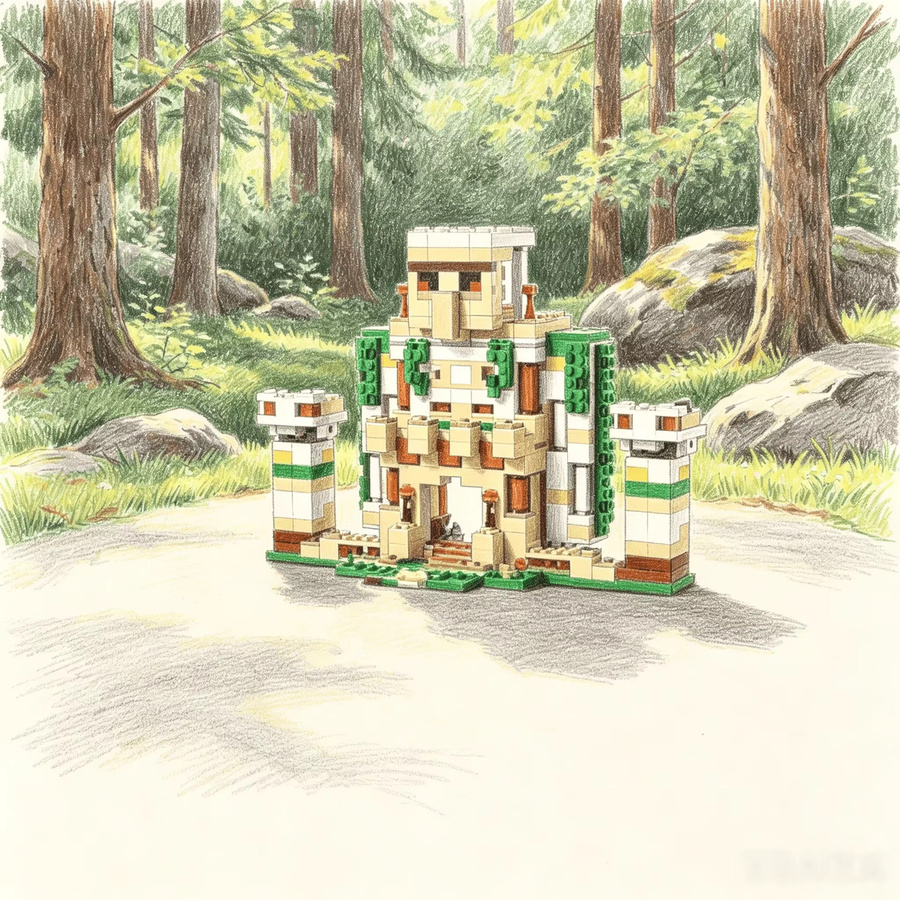 Spot Eisenpuppen-Festung, Modellbausatz, Fantasy, Minecraft - Bild 2