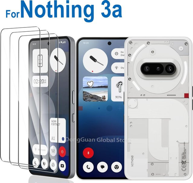 Gehärtetes Glas für Nothing Phone 3a, transparent - Bild 1