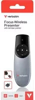 Verbatim Wireless Presenter Focus mit USB-A und USB-C in Schwarz und Grau aus Aluminium - Bild 1