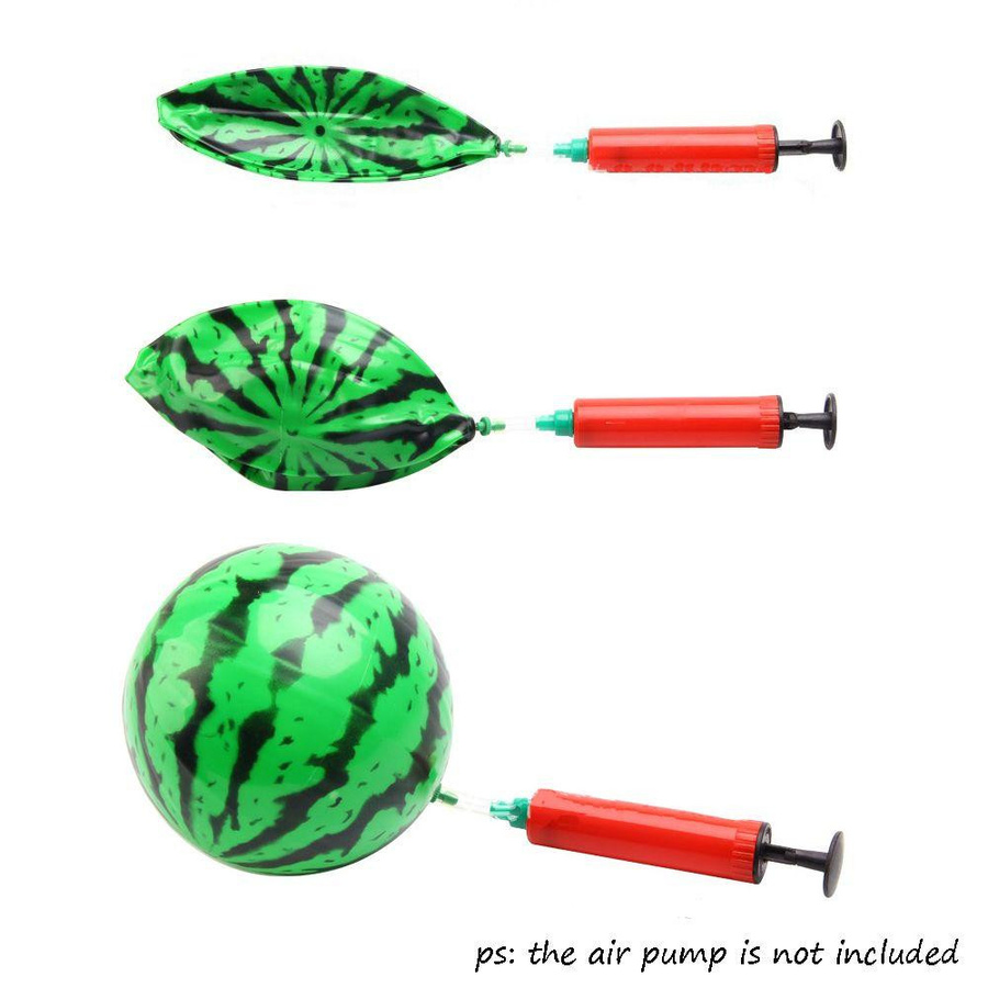 Aufblasbarer Poolball in Wassermelonenform für Strand und Party, Durchmesser: 22 cm - Bild 5