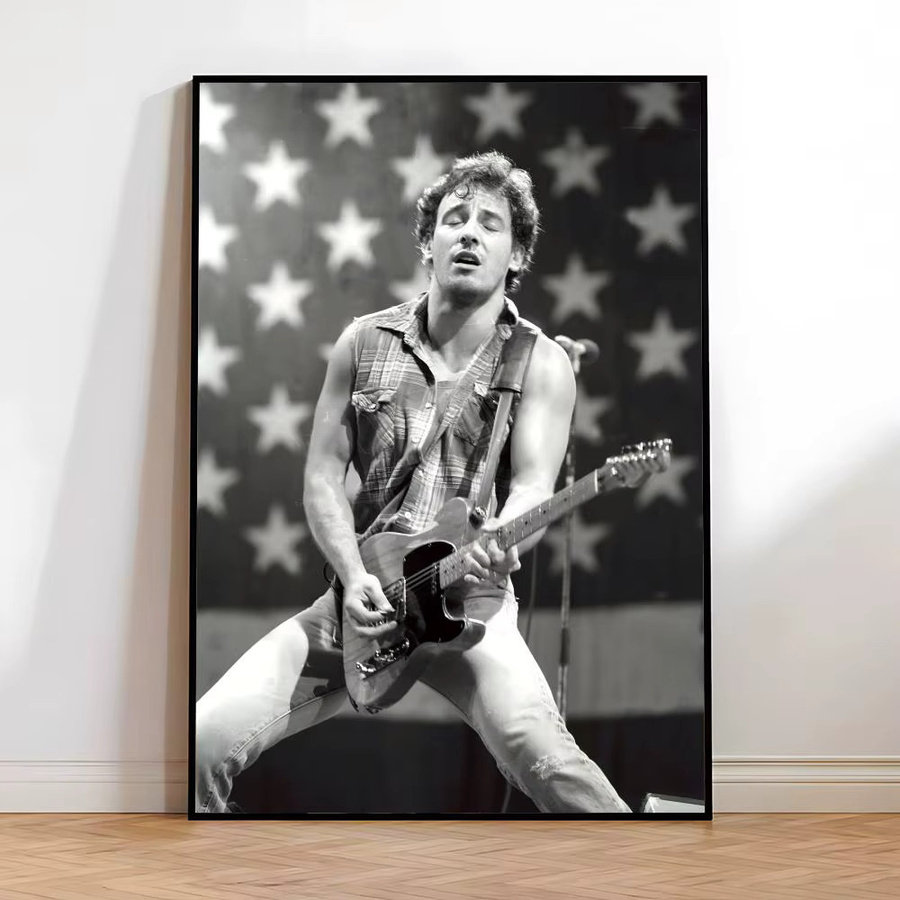 American Rock Bruce Legend S-Springsteen Poster selbstklebende Wanddekoration in White und Multicolour - Bild 4