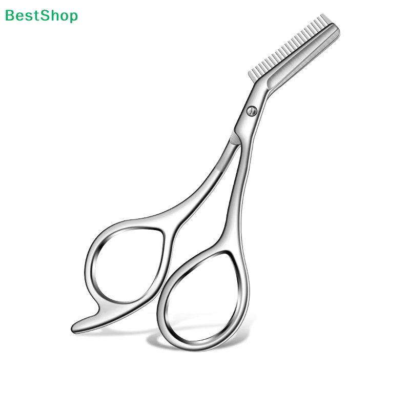 HNKMP 2-in-1 Augenbrauenschere mit Kamm, Edelstahl, Unisex - Bild 3