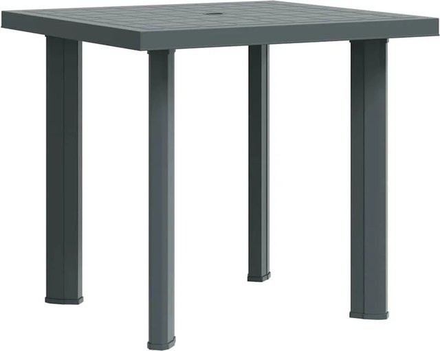 Furnicato Gartentisch aus Kunststoff in Grün, B/T/H: 80 x 75 x 72 cm - Bild 1
