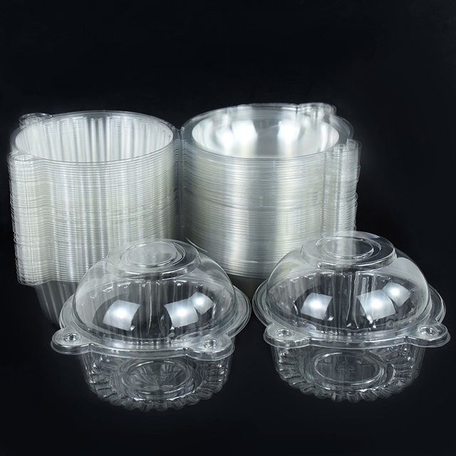 10 Stück transparente ZQNYCY Kunststoff-Geschenkboxen für Kekse, Süßigkeiten und Snacks - Bild 1