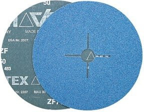 VSM Fiberscheibe ZF 714 Zirkonkorund in Blau, Durchmesser: 180 mm - Bild 1