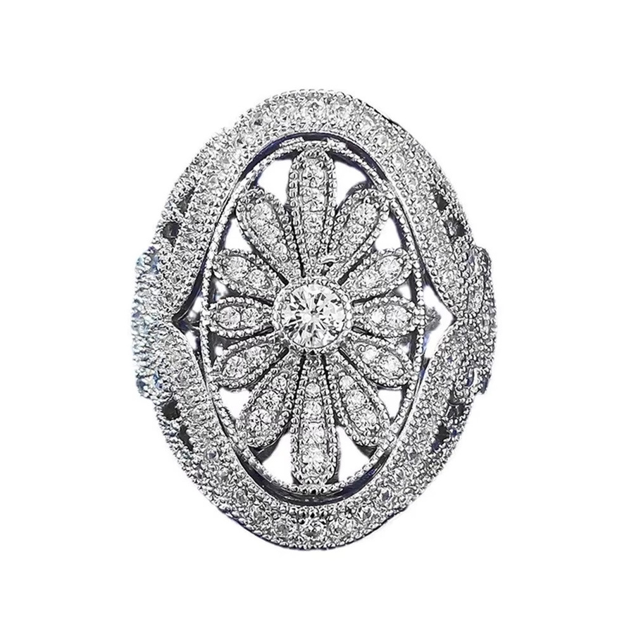 Romance Art Sonnenblumenring, 925 Silber, Diamant, Damen - Bild 5